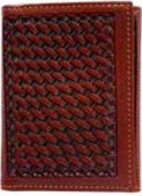 3D Belt Company AW91 Chestnut Wallet with Smooth Edge Trim
